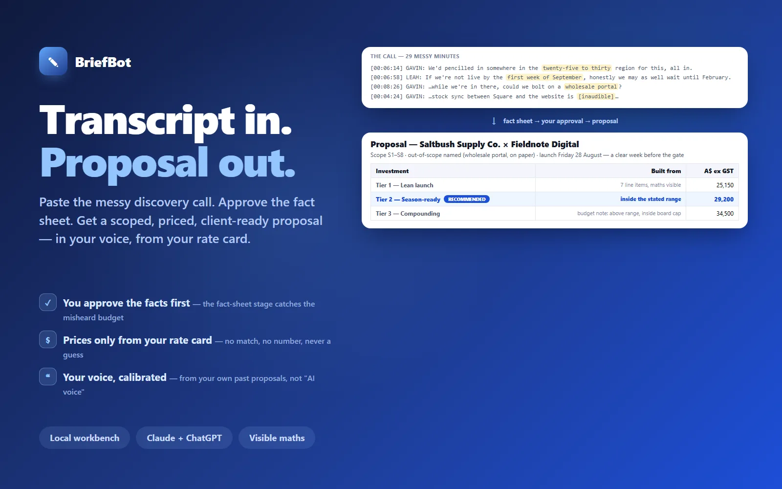 BriefBot — AI Proposal Writer
