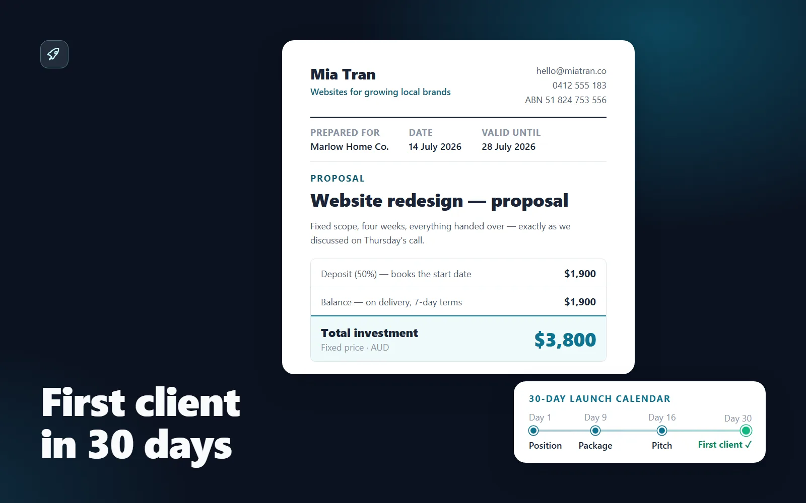 Freelance Launch OS — Employed to First Paying Client in 30 Days
