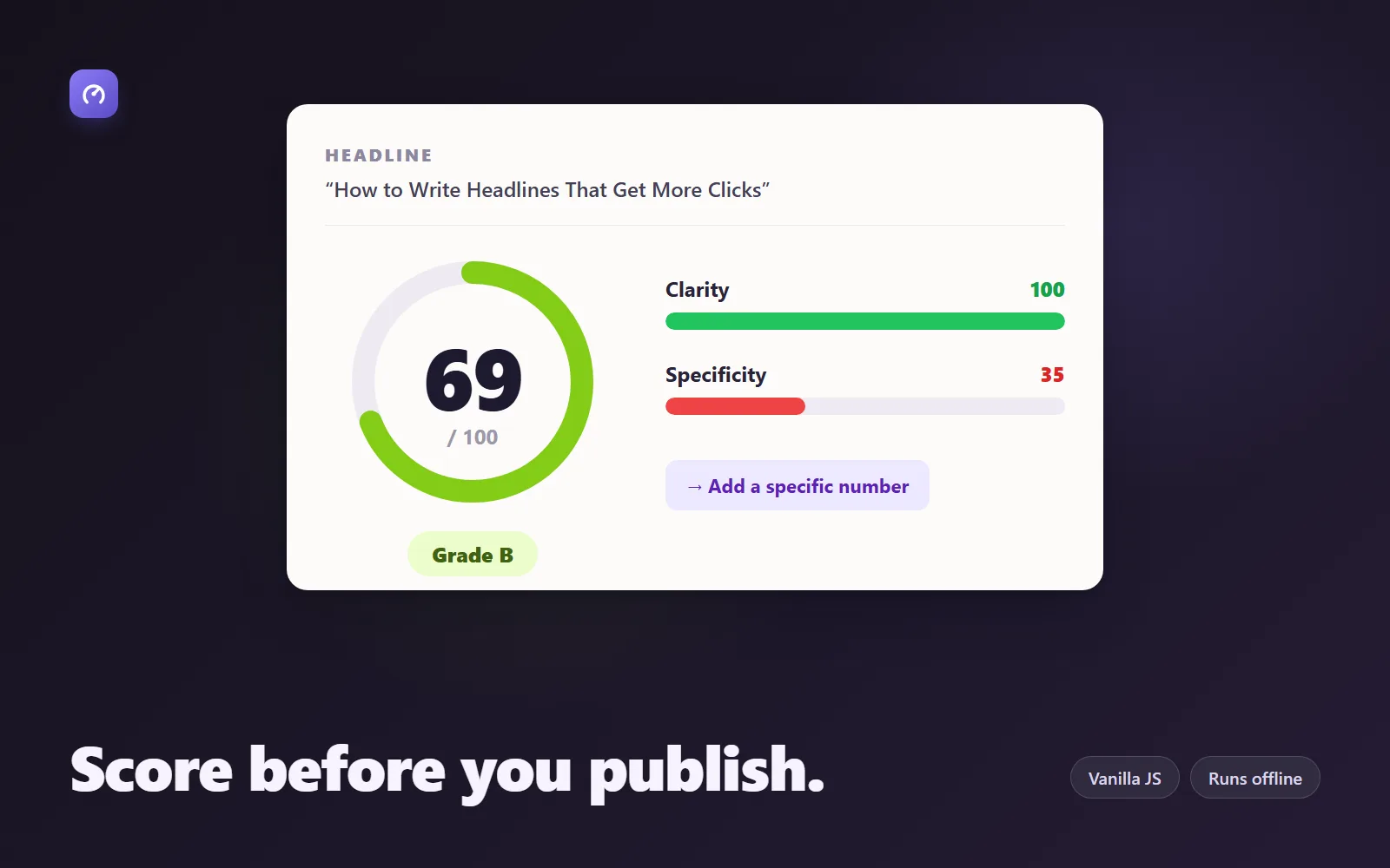 Headline Studio — Scoring Engine + 60 Formulas