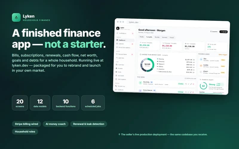 Lyken — Household Finance App