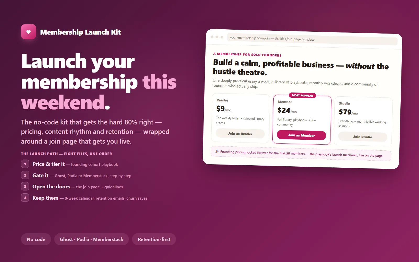 Membership Launch Kit