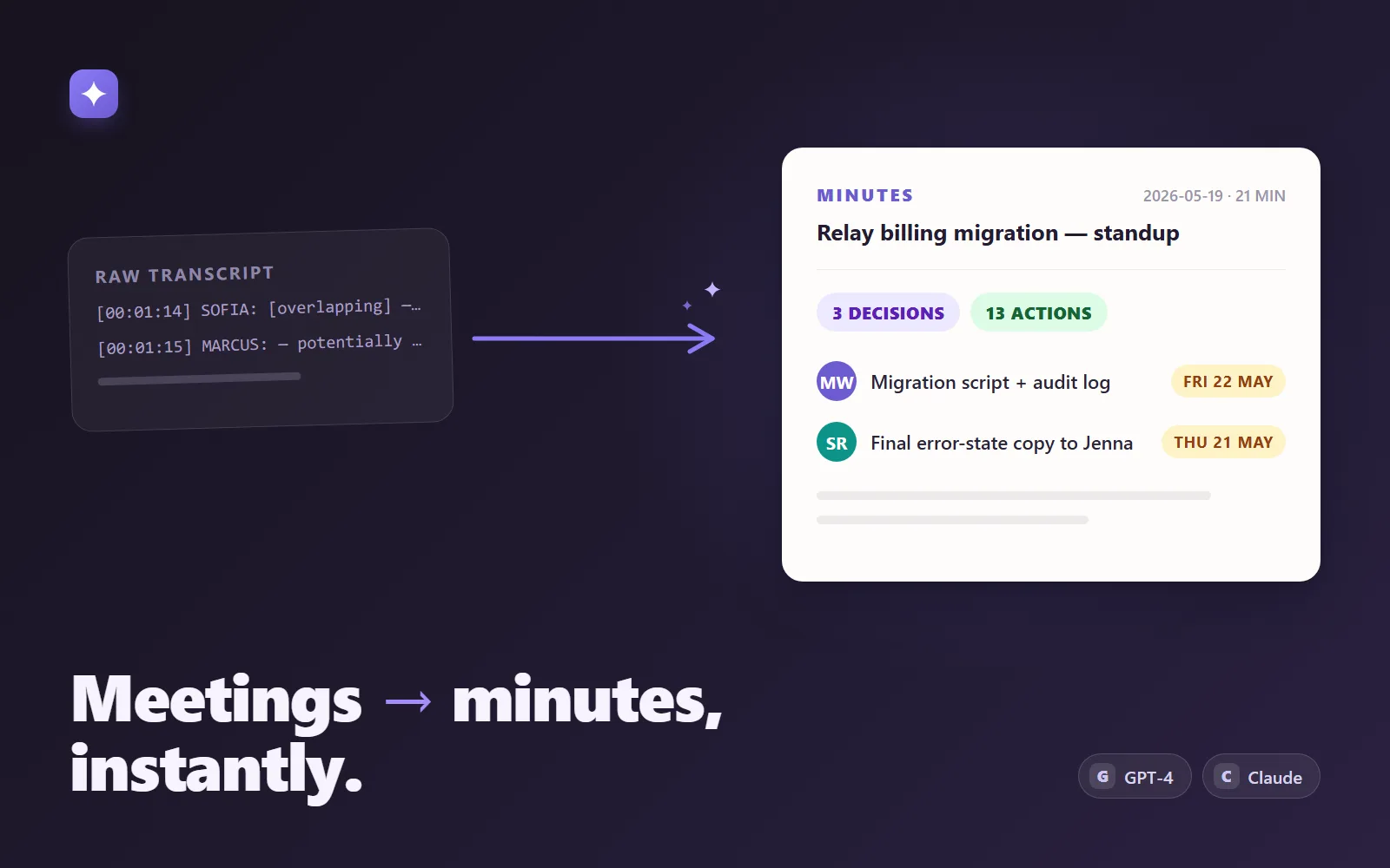 MinuteMaster — Meetings to Minutes AI System