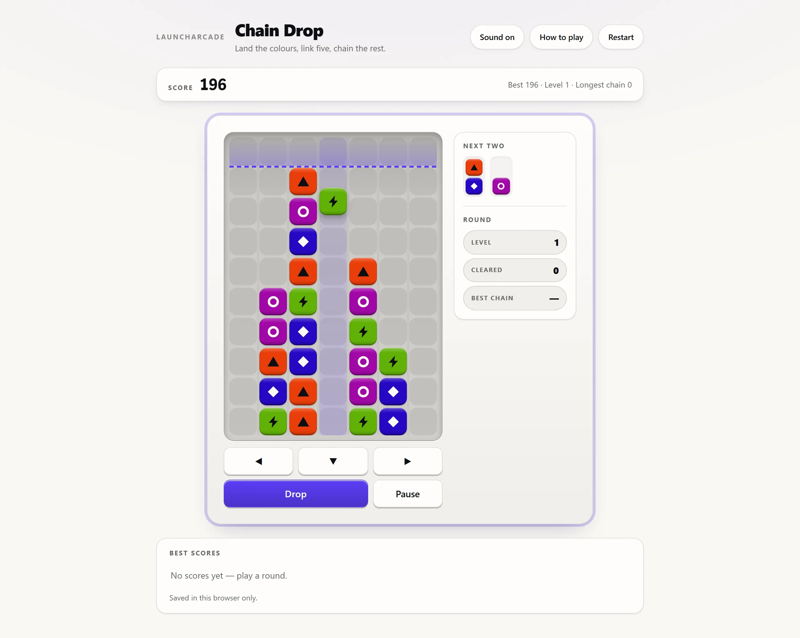Chain Drop — Colour Chain Puzzle